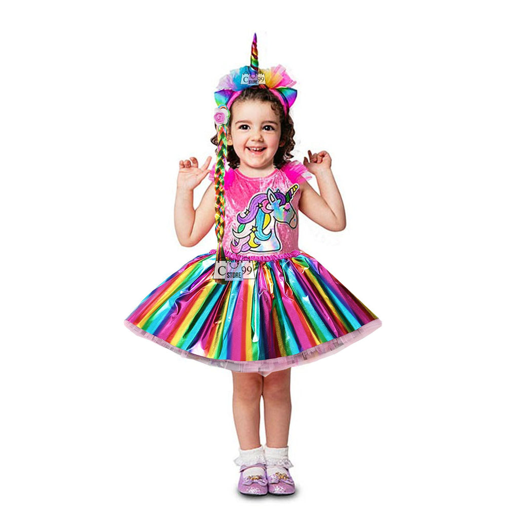 Disfraz De Unicornio Metalizado Hallowen