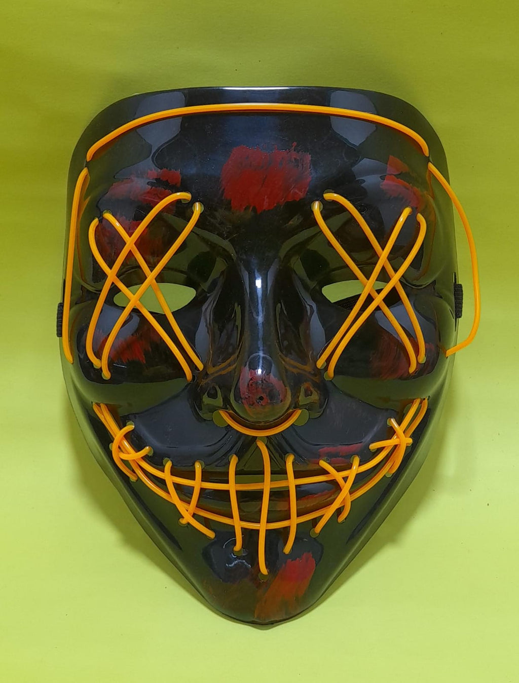 Mascara Hallowen con Luz AMARILLA