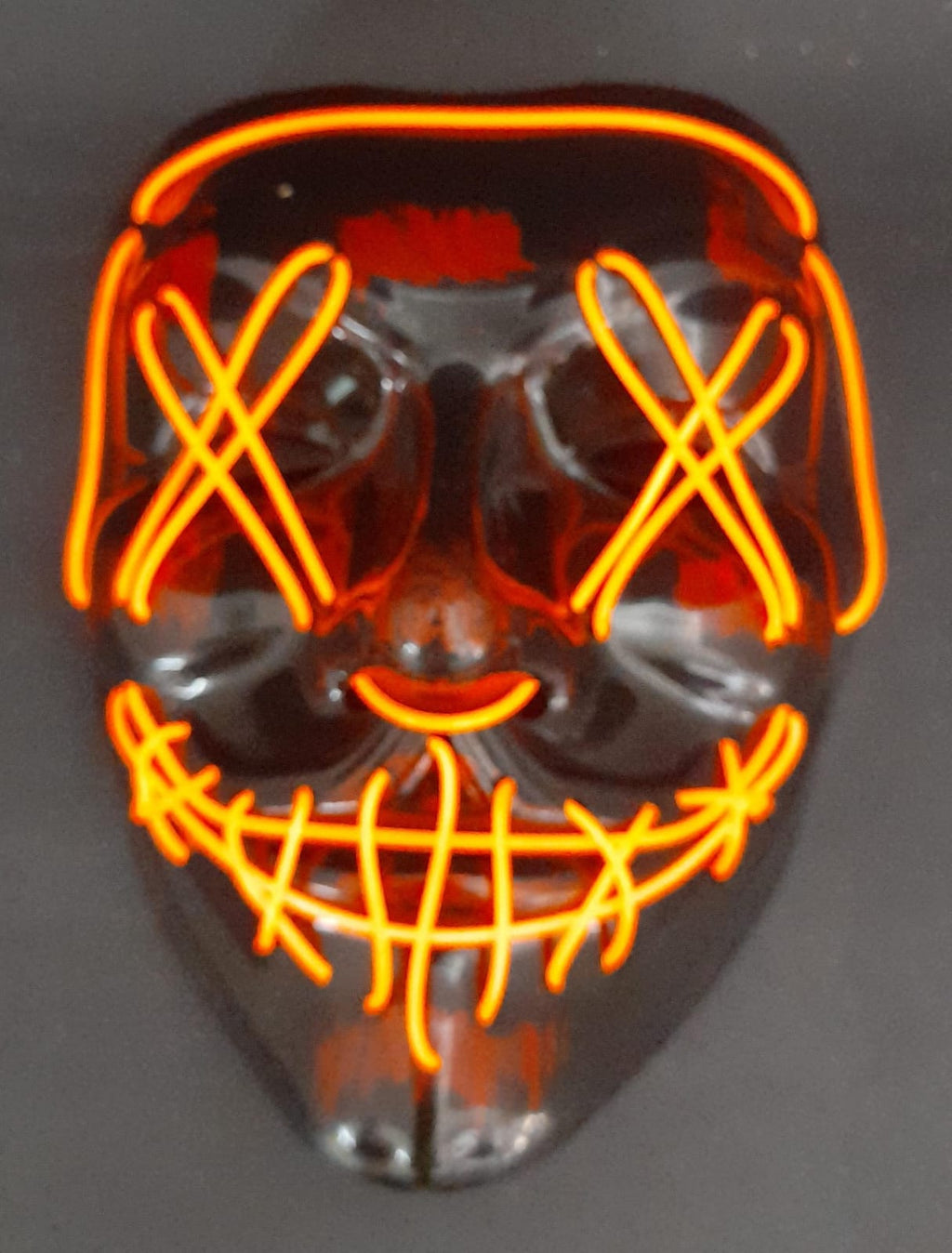 Mascara Hallowen con Luz NARANJA