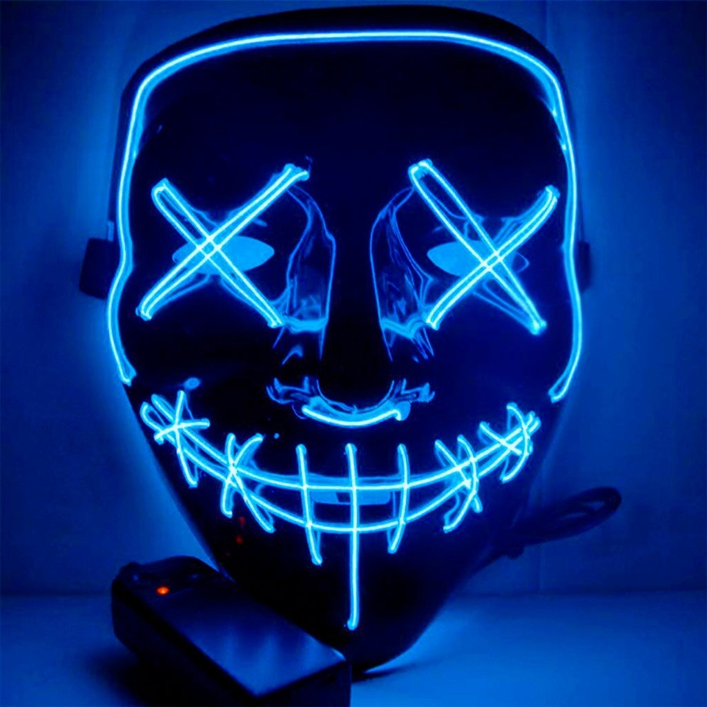 MASCARA LA PURGA CON LUCES LED 🎃