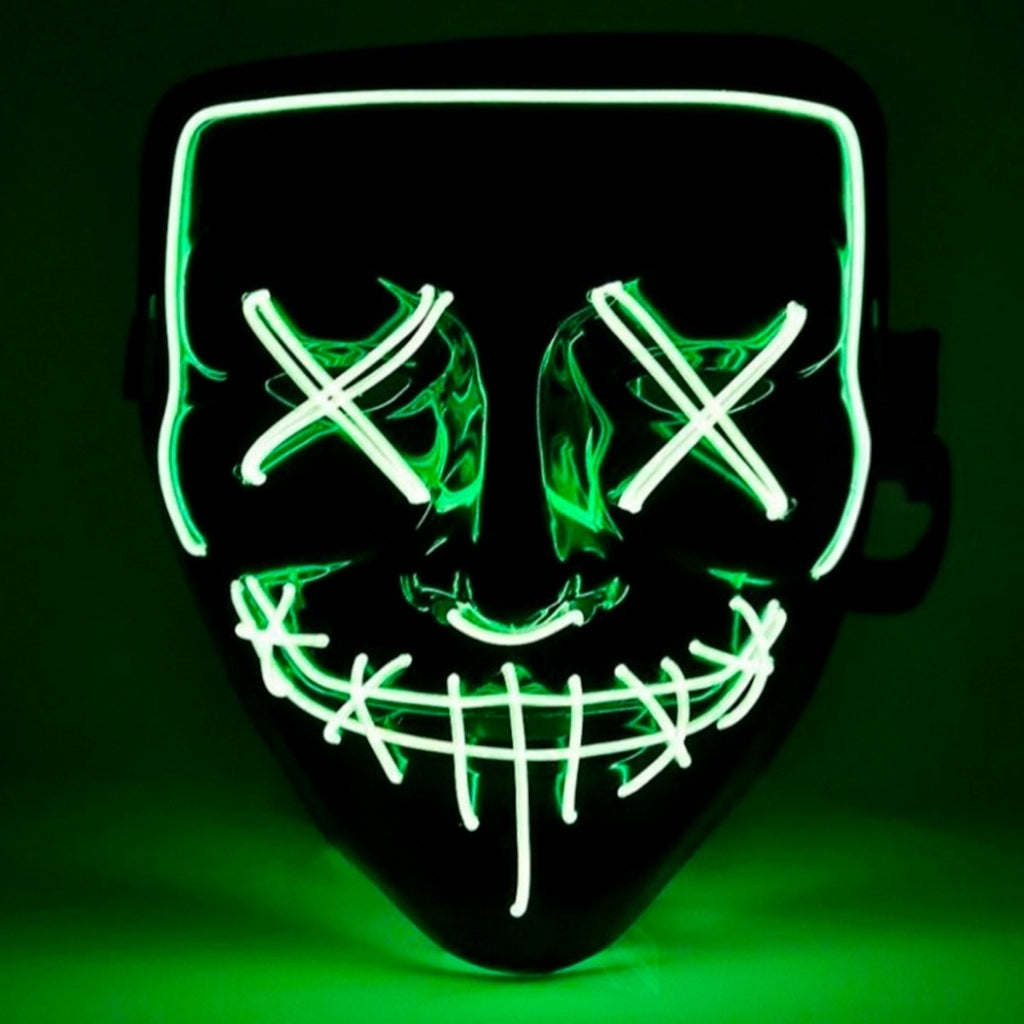 MASCARA LA PURGA CON LUCES LED 🎃